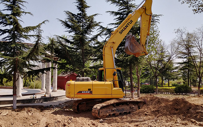 Se215-9 Excavator For Farmland Restructuring In A Town In Jiangxi