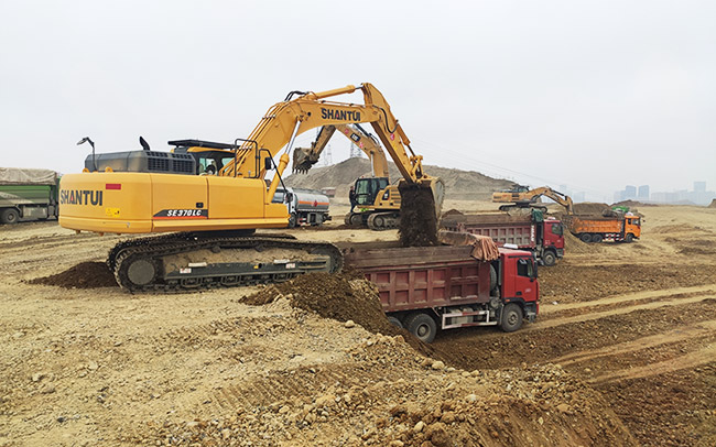Excavadora hidráulica Se370-9 para construcción ferroviaria en Urumqi, Xinjiang