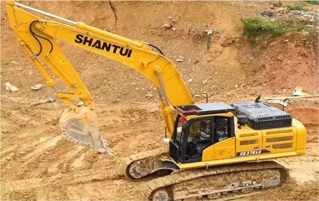 Escavadora Shantui para minería de cantería en Guangdong