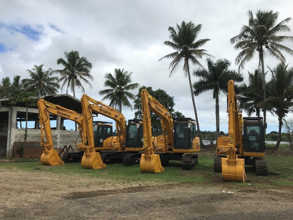 Parabéns pela entrega bem-sucedida do projeto de escavadeira do governo de Fiji